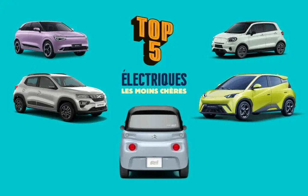 Top 5 des voitures électriques les moins chères