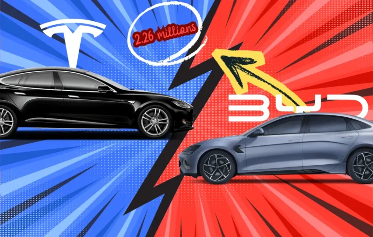 BYD détrône Tesla : Nouveau record mondial avec 2,26 millions de véhicules électriques vendus en 2025