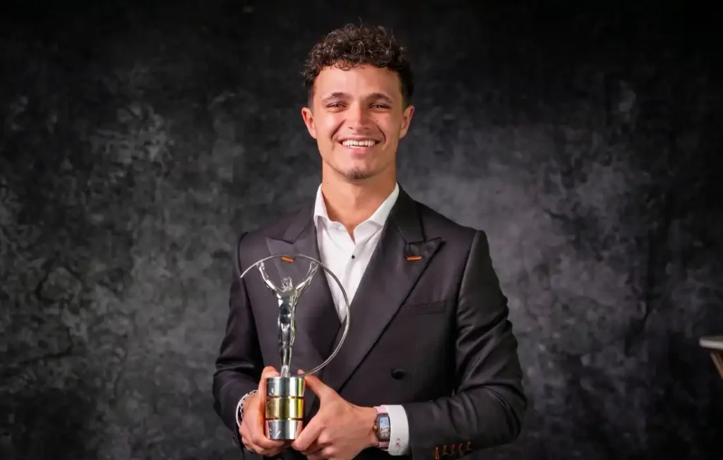 Le champion du monde Lando Norris honoré aux Laureus World Sports Awards