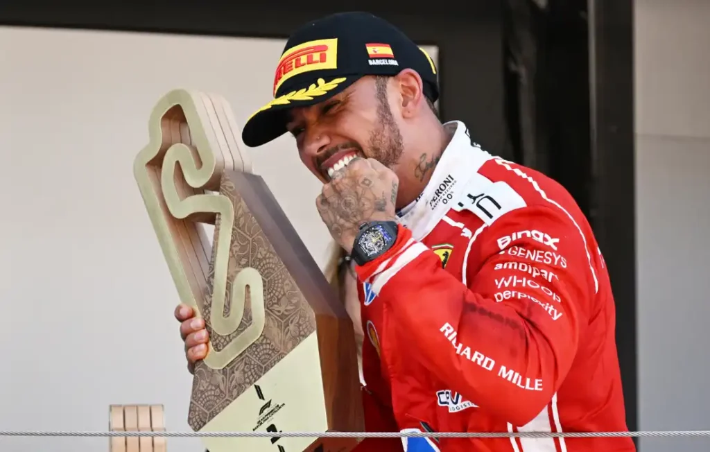F1 : Lewis Hamilton signe sa première victoire avec Ferrari à Barcelone