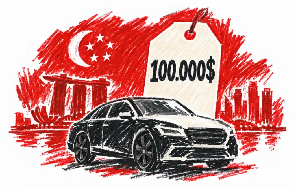 Singapour : le droit d’acheter une voiture dépasse 100.000 dollars
