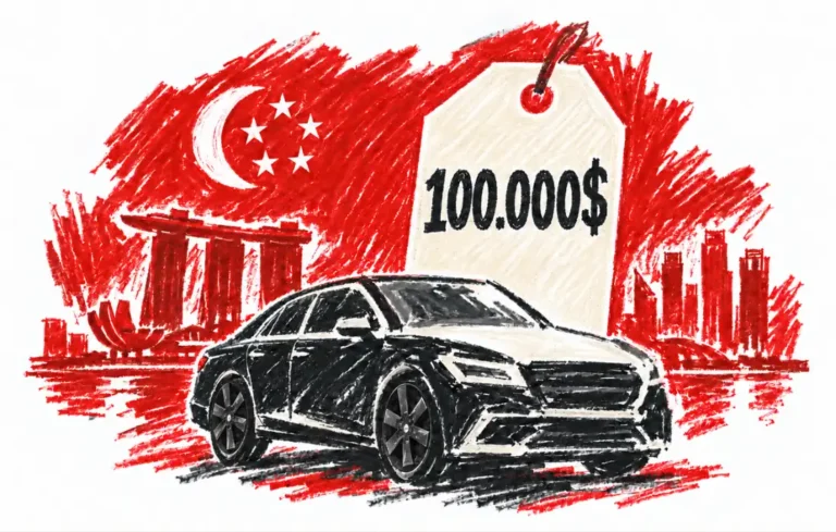 Singapour : le droit d’acheter une voiture dépasse 100.000 dollars